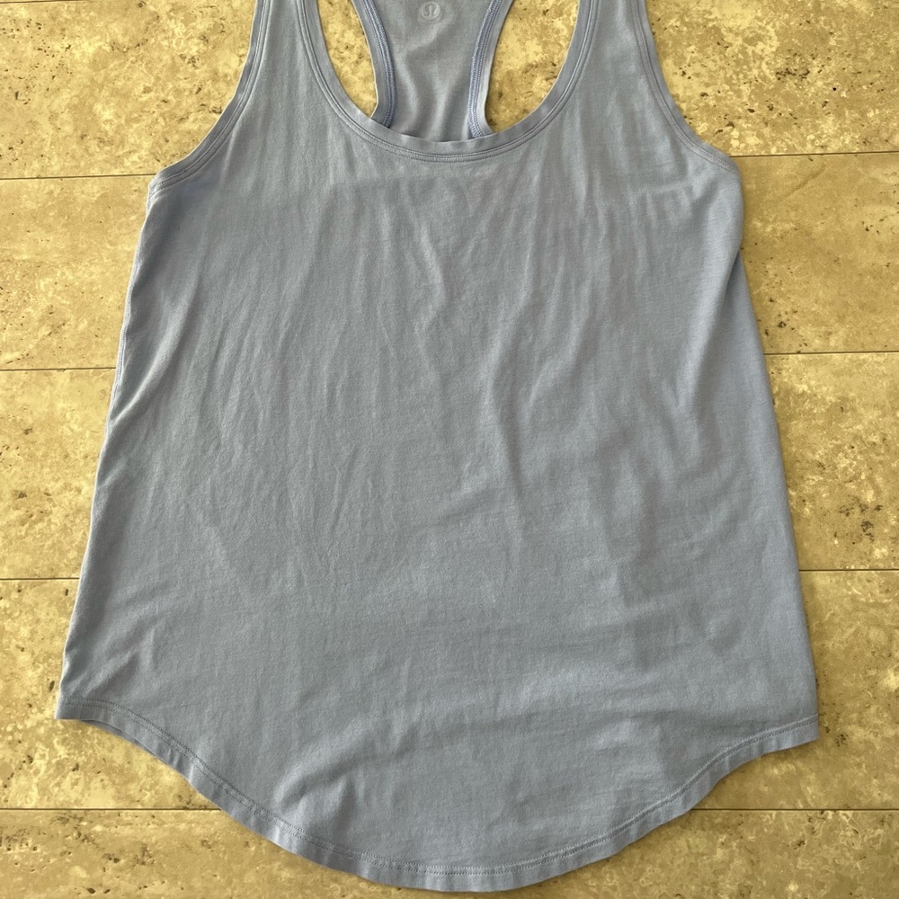 Light Blue Lululemon Love Tank Size 4 - Picture 4 of 4